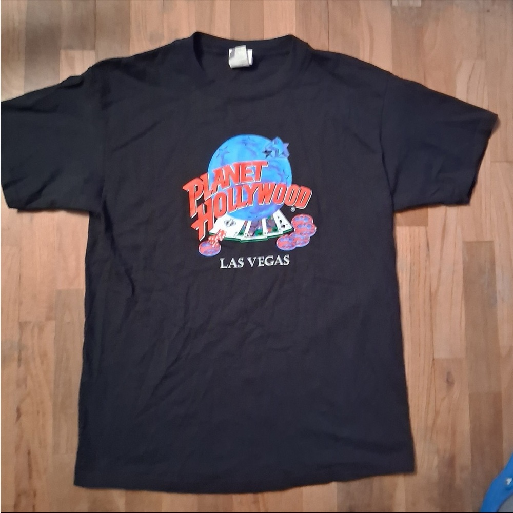 Rare Vintage Planet Hollywood Las Vegas Casino Graphic Tee 1990s